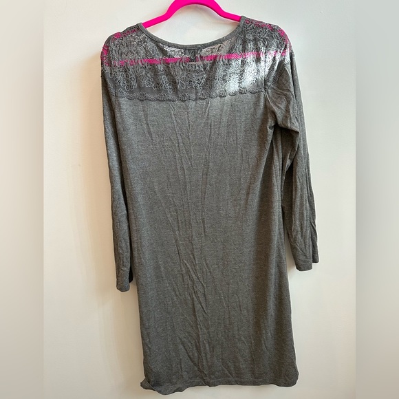 Jones New York -Grey and lace nightgown -Size S - Picture 2 of 3